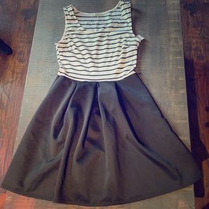 Black and White Strip Dress